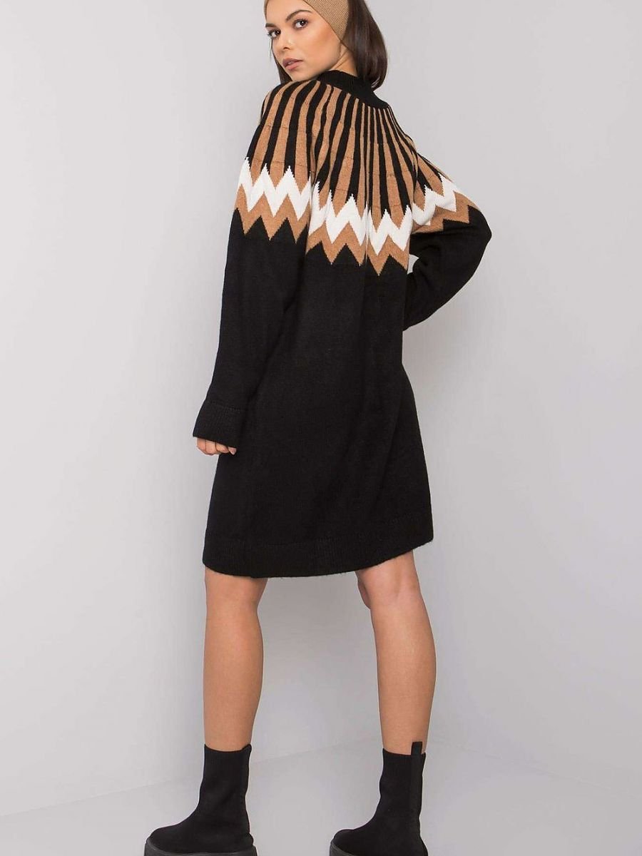 Kleid Sukienka Model LC-SK-0098.37X Black - Rue Paris