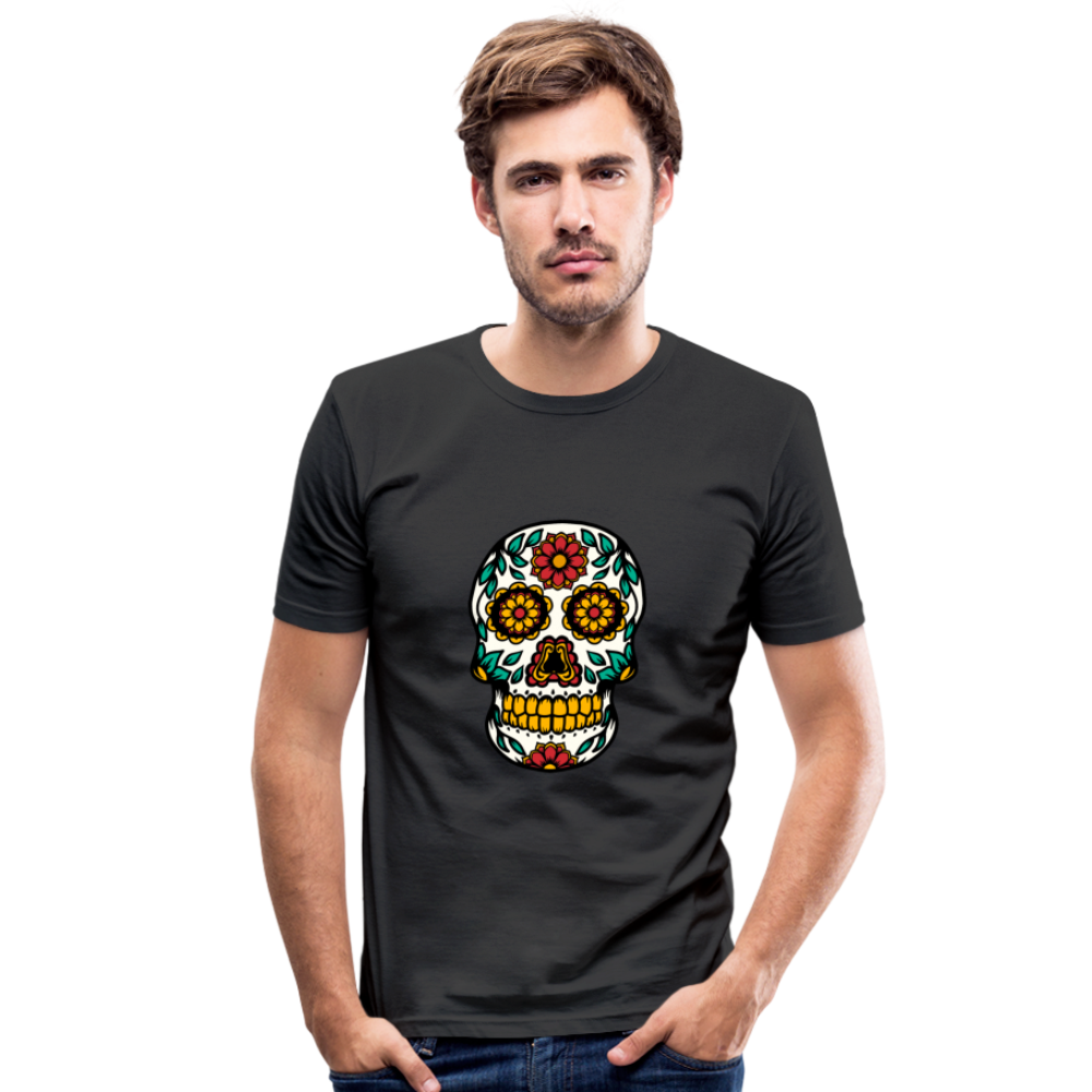 Männer Slim Fit T-Shirt - Schwarz