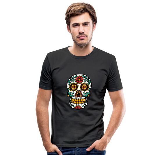 Männer Slim Fit T-Shirt - Schwarz